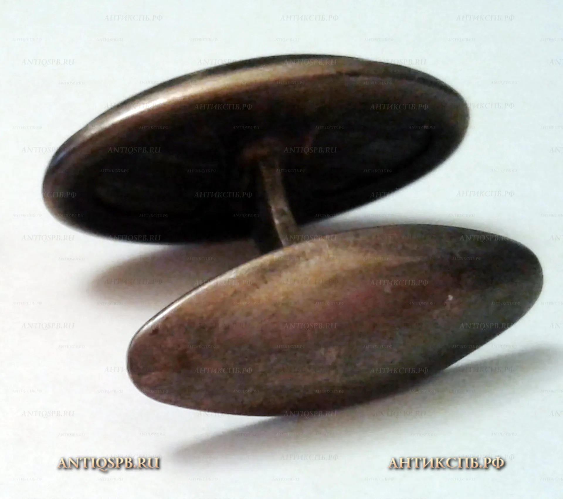 Запонка серебряная. 9СРС. СССР. Сер. ХХ века. №21592.1